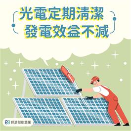 光電定期清潔，光電效益不減