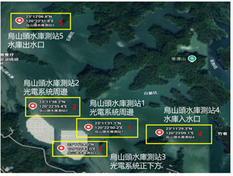 另開視窗，連結到新聞稿圖2 烏山頭水庫原水水質採樣測站位置(png檔)